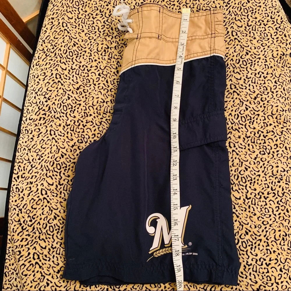 MLB Milwaukee Brewers G-III Swim Trunks - Picture 6 of 7